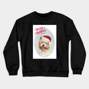 Norwich Terrier Dog Merry Christmas Santa Dog Crewneck Sweatshirt